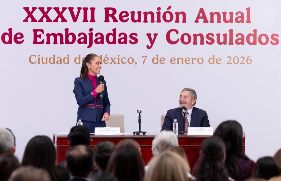SHEINBAUM LLAMA A EMBAJADAS Y CONSULADOS A FORTALECER LA PRESENCIA DE MÉXICO EN EL EXTERIOR