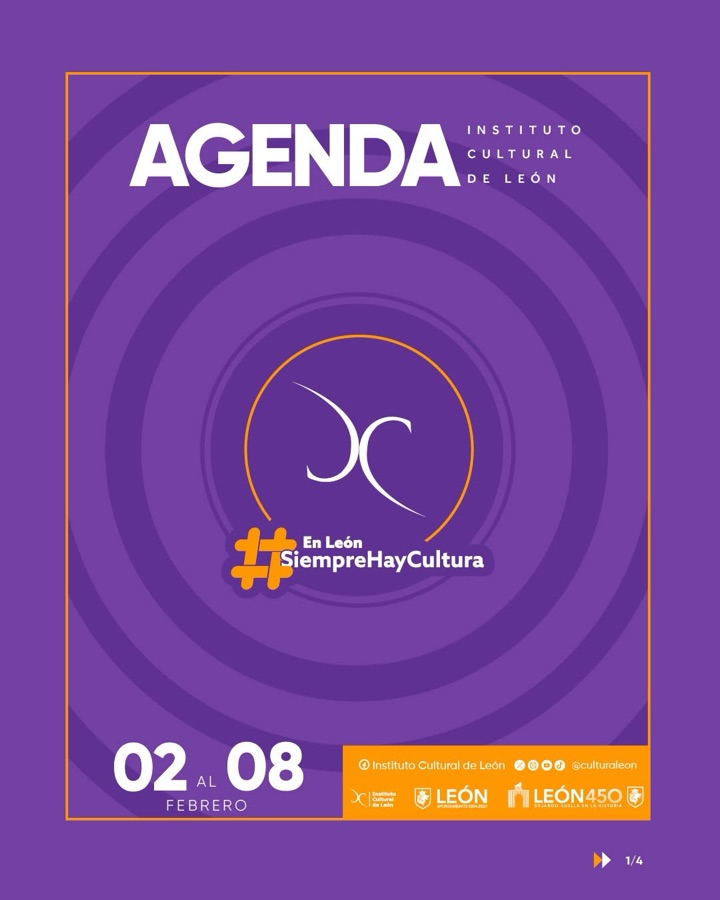 LEÓN PRESENTA AGENDA CULTURAL SEMANAL CON TALLERES, CONVOCATORIAS Y ACTIVIDADES GRATUITAS