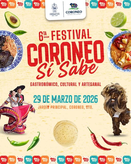 CORONEO SÍ SABE 2026: UN FESTIVAL GASTRONÓMICO Y CULTURAL EN EL JARDÍN PRINCIPAL